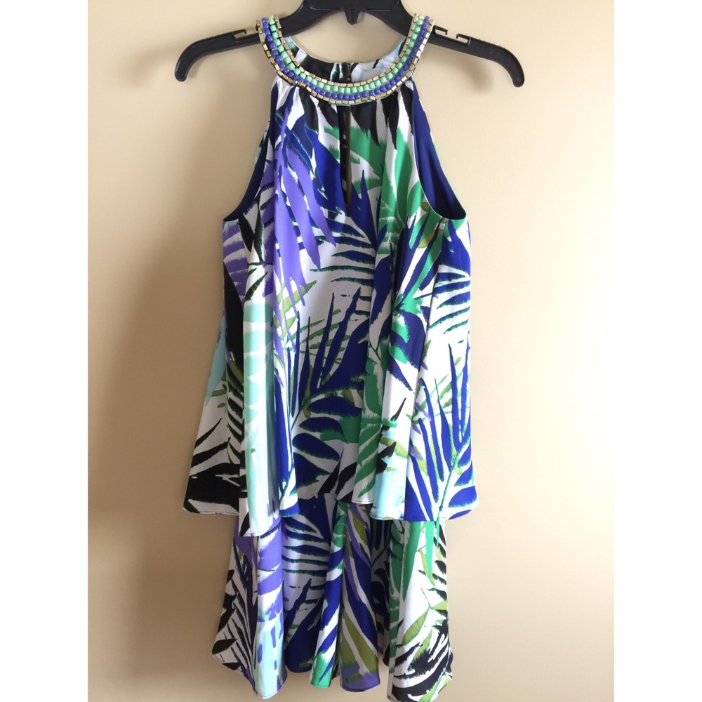 Vince Camuto tropical jumpsuit